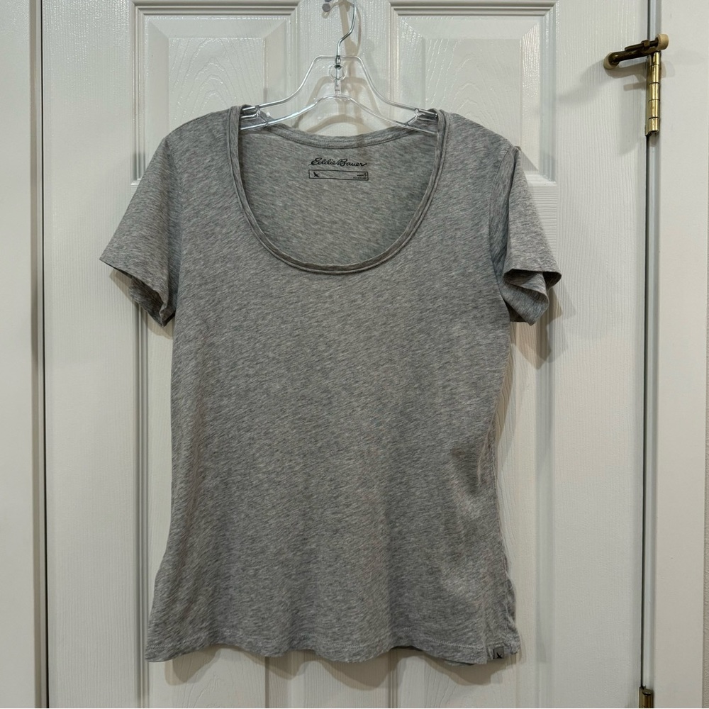 Women's Eddie Bauer Essential Slub Short-Sleeve Scoop-Neck T-Shirt - Picture 3 of 10